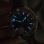 นาฬิกา Omega รุ่น Seamaster Planet Ocean Chronograph สีเงิน กรอบเซรามิค สายหนังหุ้มผ้าสีน้ำเงินงาน เกรด CC