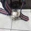 นาฬืกา Omega รุ่น Seamaster Master Chronometer สีเงิน กรอบเซรามิคหน้าน้ำเงินแดง สายผ้านาโน