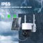 【360° Electric rotation】Solar กล้องวงจรปิด360 wifi กล้องพลังงานแสงอาทิตย์APP: Icsee /WIFI 5MP กล้องวงจรปิด Solar HD 1920P Wireless Camera สัญญาณเตือนการตรวจจับ PIR ของมนุษย์