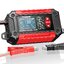 Foxsur FTC-1206 เครื่องทดสอบแบตเตอรี่2 in 1 + เครื่องวิเคราะห์แบตเตอรี่ตะกั่วกรดสำหรับรถจักรยานยนต์รถยนต์12V ชาร์จแบตเตอรี่อัจฉริยะ