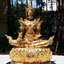 รูปหล่อ พระพุทธรูป ปางพระจักรพรรดิ เนื้อโลหะทองเหลือง ปัดขัดเงา ปิดทองแท้ (หน้าตัก 9นิ้ว สูง16นิ้ว ลึก6นิ้ว)