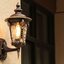 โคมไฟติดผนังภายนอก Lantern Style คลาสสิกยุโรป ตัวโคมโทนสีบรอนซ์ทองพร้อมกระจกลายหยดน้ำ [VC-79]