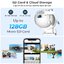 กล้องวงจรปิดแบบเลนส์คู่8MP(APP:ICSEE)4K PTZ WiFi กล้องคู่พร้อมหน้าจอคู่ Ai ตรวจจับของมนุษย์ติดตามอัตโนมัติกล้องเฝ้าระวังไร้สายกลางแจ้ง icsee APP