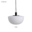 โคมไฟแขวนเพดานแก้วสีขาวด้านสไตล์ Italian ทรงครึ่งวงกลมกว้าง 35 CM [NE-9600]