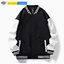 แจ็กเก็ตเบสบอล เสื้อคู้รัก สวมใส่สบายๆ ทรงหลวม JK6909002 ดำ ขาว ฟ้า เขียว S-2XL