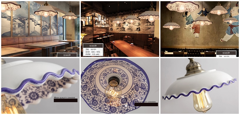 แบบโคมไฟ โคมไฟสุโขทัย โคมไฟบัวตอง